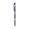 Universal Gel Pen, Stick, Medium 0.7 mm, Black Ink, Silver/Black Barrel, Dozen