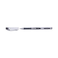 Universal Gel Pen, Stick, Medium 0.7 mm, Black Ink, Silver/Black Barrel, Dozen