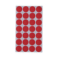 Universal Self-Adhesive Removable Color-Coding Labels, 0.75" dia, Red, 28/Sheet, 36 Sheets/Pack