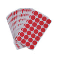 Universal Self-Adhesive Removable Color-Coding Labels, 0.75" dia, Red, 28/Sheet, 36 Sheets/Pack