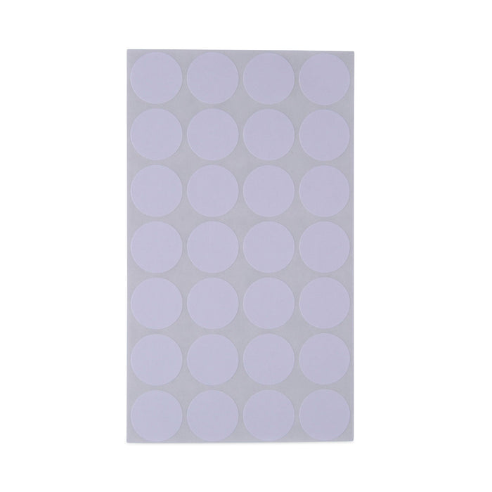 Universal Self-Adhesive Removable Color-Coding Labels, 0.75" dia, White, 28/Sheet, 36 Sheets/Pack