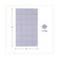 Universal Self-Adhesive Removable Color-Coding Labels, 0.75" dia, White, 28/Sheet, 36 Sheets/Pack