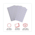 Universal Self-Adhesive Removable Color-Coding Labels, 0.75" dia, White, 28/Sheet, 36 Sheets/Pack