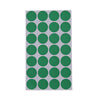 Universal Self-Adhesive Removable Color-Coding Labels, 0.75" dia, Green, 28/Sheet, 36 Sheets/Pack