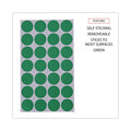 Universal Self-Adhesive Removable Color-Coding Labels, 0.75" dia, Green, 28/Sheet, 36 Sheets/Pack