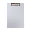 Universal Aluminum Clipboard with Low Profile Clip, 0.5" Clip Capacity, Holds 8.5 x 11 Sheets, Aluminum