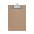Universal Hardboard Clipboard, 1.25" Clip Capacity, Holds 8.5 x 11 Sheets, Brown, 3/Pack