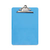 Universal Plastic Clipboard with High Capacity Clip, 1.25" Clip Capacity, Holds 8.5 x 11 Sheets, Translucent Blue