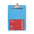 Universal Plastic Clipboard with High Capacity Clip, 1.25" Clip Capacity, Holds 8.5 x 11 Sheets, Translucent Blue