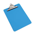 Universal Plastic Clipboard with High Capacity Clip, 1.25" Clip Capacity, Holds 8.5 x 11 Sheets, Translucent Blue