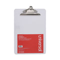 Universal Plastic Clipboard with High Capacity Clip, 1.25" Clip Capacity, Holds 8.5 x 11 Sheets, Clear