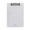 Universal Plastic Clipboard with Low Profile Clip, 0.5" Clip Capacity, Holds 8.5 x 11 Sheets, Clear