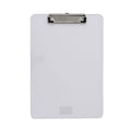 Universal Plastic Clipboard with Low Profile Clip, 0.5" Clip Capacity, Holds 8.5 x 11 Sheets, Clear