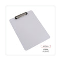 Universal Plastic Clipboard with Low Profile Clip, 0.5" Clip Capacity, Holds 8.5 x 11 Sheets, Clear