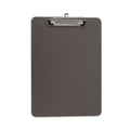 Universal Plastic Clipboard with Low Profile Clip, 0.5" Clip Capacity, Holds 8.5 x 11 Sheets, Translucent Black