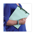 Universal Plastic Clipboard with Low Profile Clip, 0.5" Clip Capacity, Holds 8.5 x 11 Sheets, Translucent Black