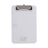 Universal Plastic Clipboard with Low Profile Clip, 0.5" Clip Capacity, Holds 5 x 8 Sheets, Clear
