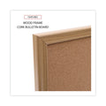 Universal Cork Board with Oak Style Frame, 24 x 18, Natural, Oak-Finished Frame