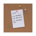 Universal Cork Board with Oak Style Frame, 24 x 18, Natural, Oak-Finished Frame