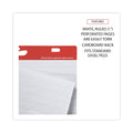 Universal Renewable Resource Sugarcane Based Easel Pads, Presentation Format (1" Rule), 27 x 34, White, 50 Sheets, 2/Carton