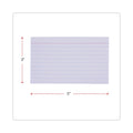 Universal Ruled Index Cards, 3 x 5, White, 100/Pack