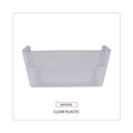 Universal Wall Files, 3 Sections, Letter Size, 13" x 4" x 14", Clear, 3/Set