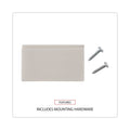Universal Wall Files, 3 Sections, Letter Size, 13" x 4" x 14", Clear, 3/Set