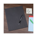 Universal Two-Pocket Portfolio, Embossed Leather Grain Paper, 11 x 8.5, Black, 25/Box