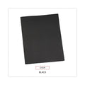 Universal Two-Pocket Portfolios with Tang Fasteners, 0.5" Capacity, 11 x 8.5, Black, 25/Box