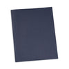 Universal Two-Pocket Portfolios with Tang Fasteners, 0.5" Capacity, 11 x 8.5, Dark Blue, 25/Box