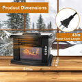 800W Artificial Flame Stove Electric Fireplace Heater by DailySale