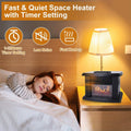 800W Artificial Flame Stove Electric Fireplace Heater by DailySale