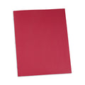 Universal Two-Pocket Portfolios with Tang Fasteners, 0.5" Capacity, 11 x 8.5, Red, 25/Box