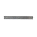 Universal Stainless Steel Ruler with Cork Back and Hanging Hole, Standard/Metric, 12" Long
