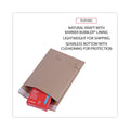 Universal Natural Self-Seal Cushioned Mailer, #0, Barrier Bubble Air Cell Cushion, Self-Adhesive Closure, 6 x 10, Kraft, 200/Carton