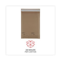 Universal Natural Self-Seal Cushioned Mailer, #0, Barrier Bubble Air Cell Cushion, Self-Adhesive Closure, 6 x 10, Kraft, 200/Carton