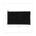 Universal Zippered Wallets/Cases, Leatherette PU, 11 x 6, Black, 2/Pack