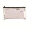 Universal Zippered Wallets/Cases, Leatherette PU, 11 x 6, Clear/Black, 2/Pack