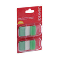 Universal Page Flags, Green, 50 Flags/Dispenser, 2 Dispensers/Pack