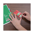 Universal Page Flags, Green, 50 Flags/Dispenser, 2 Dispensers/Pack