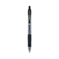 Pilot G2 Premium Gel Pen, Retractable, Bold 1 mm, Black Ink, Smoke Barrel, Dozen