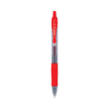 Pilot G2 Premium Gel Pen, Retractable, Fine 0.7 mm, Red Ink, Smoke Barrel, Dozen