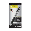 Pilot G2 Premium Gel Pen, Retractable, Extra-Fine 0.5 mm, Black Ink, Smoke Barrel, Dozen