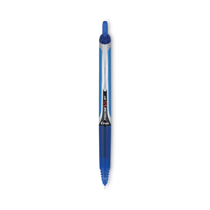 Pilot Precise V5RT Roller Ball Pen, Retractable, Extra-Fine 0.5 mm, Blue Ink, Blue Barrel