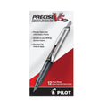Pilot Precise V5RT Roller Ball Pen, Retractable, Extra-Fine 0.5 mm, Black Ink, Black Barrel