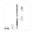 uniball IMPACT Gel Pen, Stick, Medium 1 mm, Silver Metallic Ink, Silver Barrel
