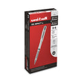 uniball IMPACT Gel Pen, Stick, Medium 1 mm, Silver Metallic Ink, Silver Barrel