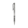 uniball IMPACT Gel Pen, Stick, Medium 1 mm, Silver Metallic Ink, Silver Barrel