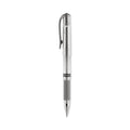 uniball IMPACT Gel Pen, Stick, Medium 1 mm, Silver Metallic Ink, Silver Barrel
