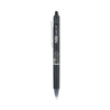 Pilot FriXion Clicker Erasable Gel Pen, Retractable, Fine 0.7 mm, Black Ink, Black Barrel